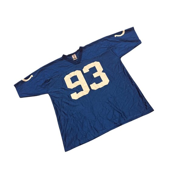 Indianapolis Colts Dwight Freeney #93 NFL Jersey Blue Men's XL - Picture 3 of 8